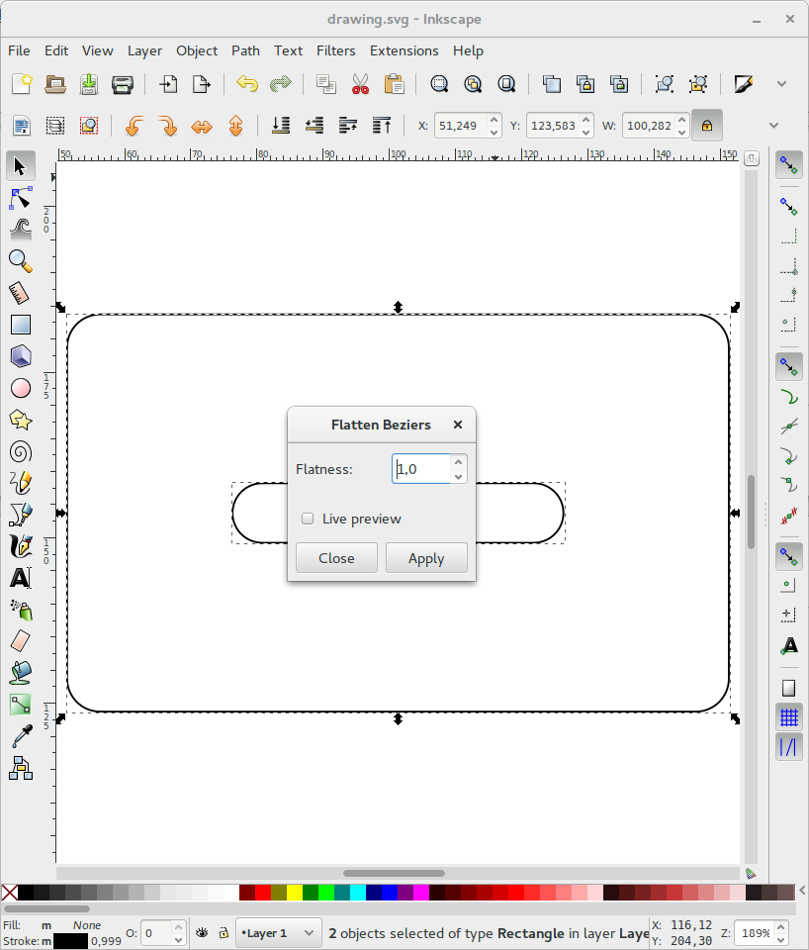 inkscape dxf could not be saved